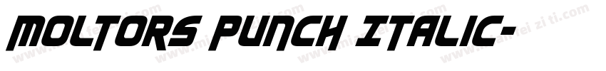 Moltors Punch Italic字体转换